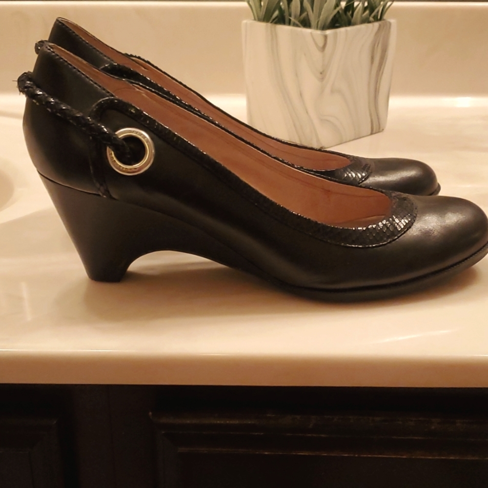 Sperry Top Sider Size 9.5M Black dress shoe